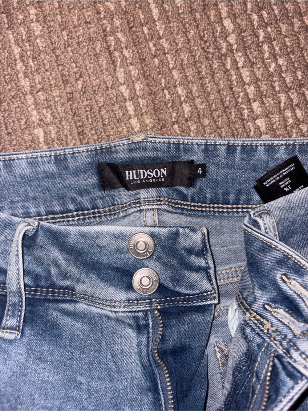 Hudson Jeans Light Blue Denim Button-Fly jeans - Picture 2 of 4